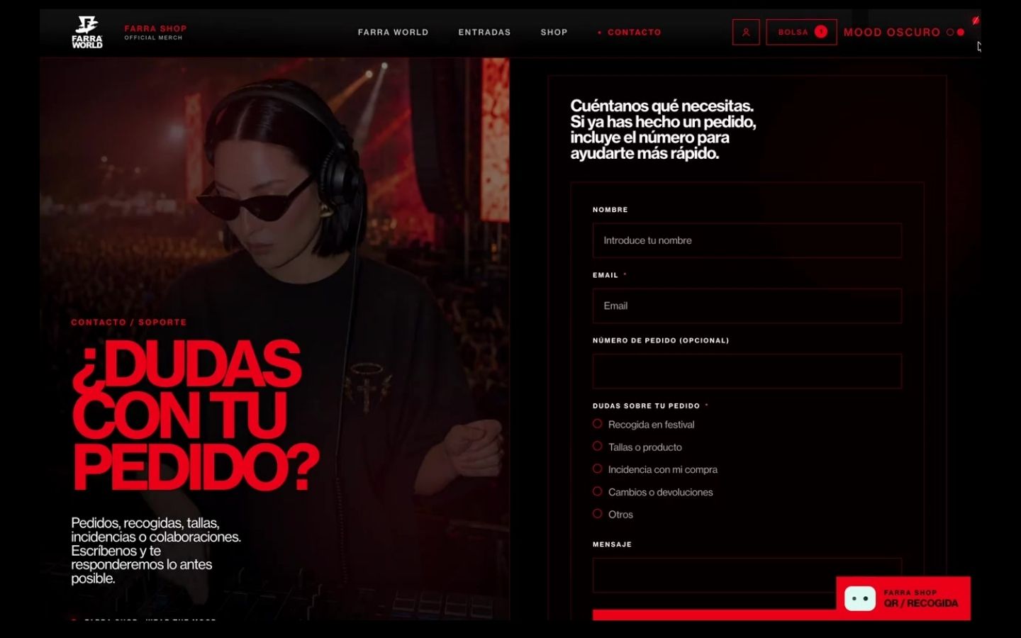 FARRA SHOP, presentación del merchandising oficial y dirección ecommerce por A-ESTUDIO
