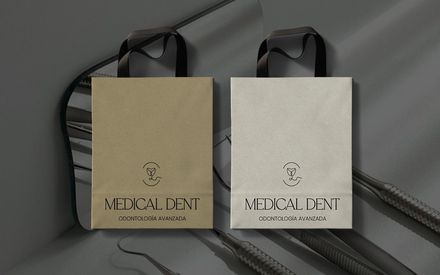 Aplicaciones de la nueva identidad de Medical Dent