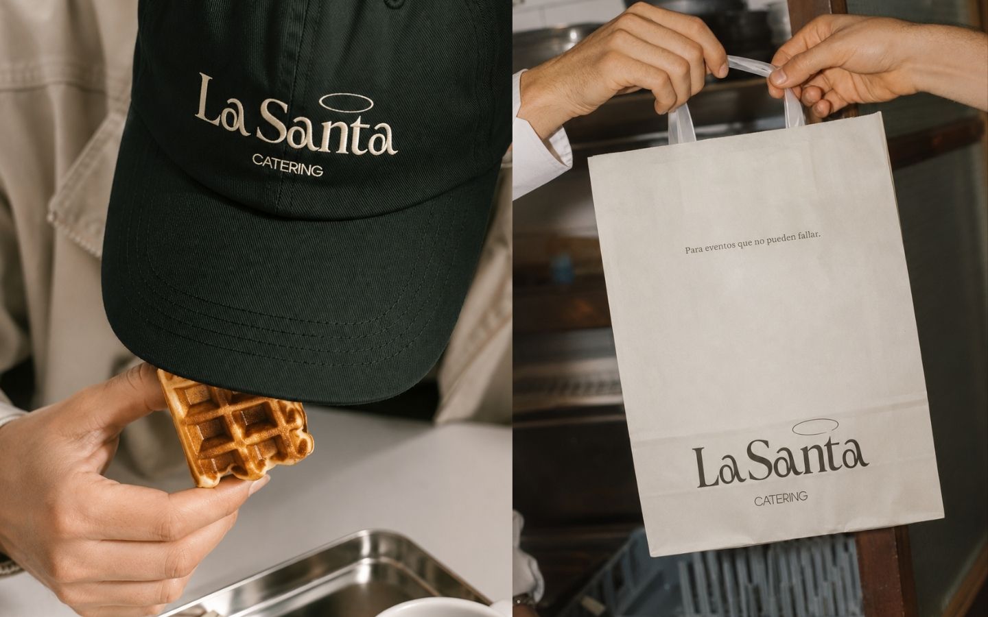 Branding y experiencia web de La Santa Catering por A-ESTUDIO