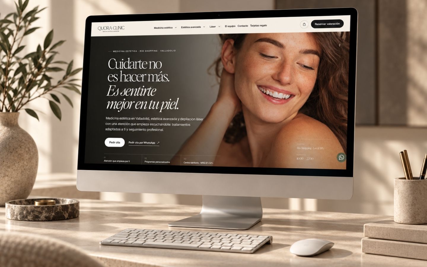 QUORA Clinic, proyecto de dirección de marca y diseño web healthcare por A-ESTUDIO